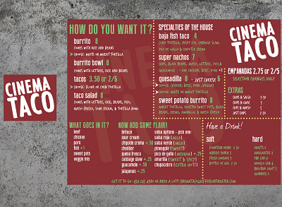 Menu and Logo Design - Mexican Restaurant design logo menu design typography