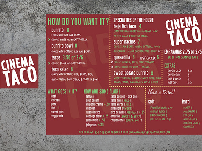 Menu and Logo Design - Mexican Restaurant