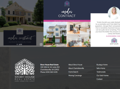 Webpage Development for Local Real Estate Company