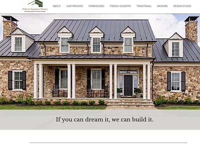 Custom Home Builder Website