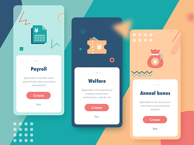 Onboarding app color design human resources icon illustrator interface logo logos money onboarding photography ui ux wage web