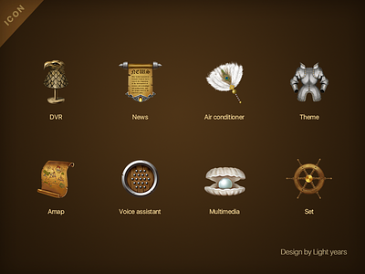 A set of medieval icons icon icons medieval theme ui