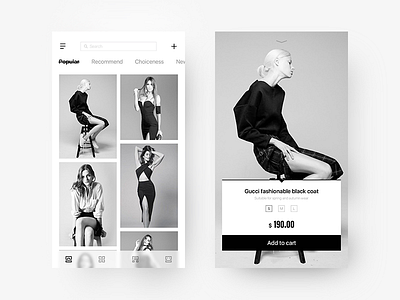 Shopping APP interface design