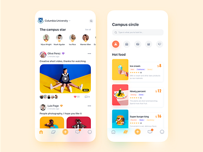 School app ui