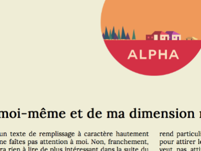 Alpha alpha blog minimalism webdesign
