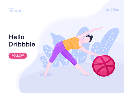 Hello Dribbble ui 插图 设计