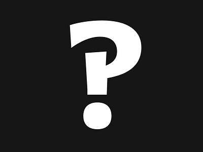 Interrobang Extra Bold interrobang letter type type design typography