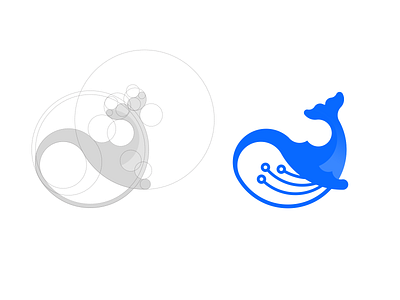 Whale animal arctic blue branding concept illustration logo minimal ocean sea technology whale