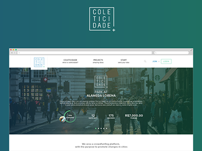 Coleticidade design non profit ui ux web