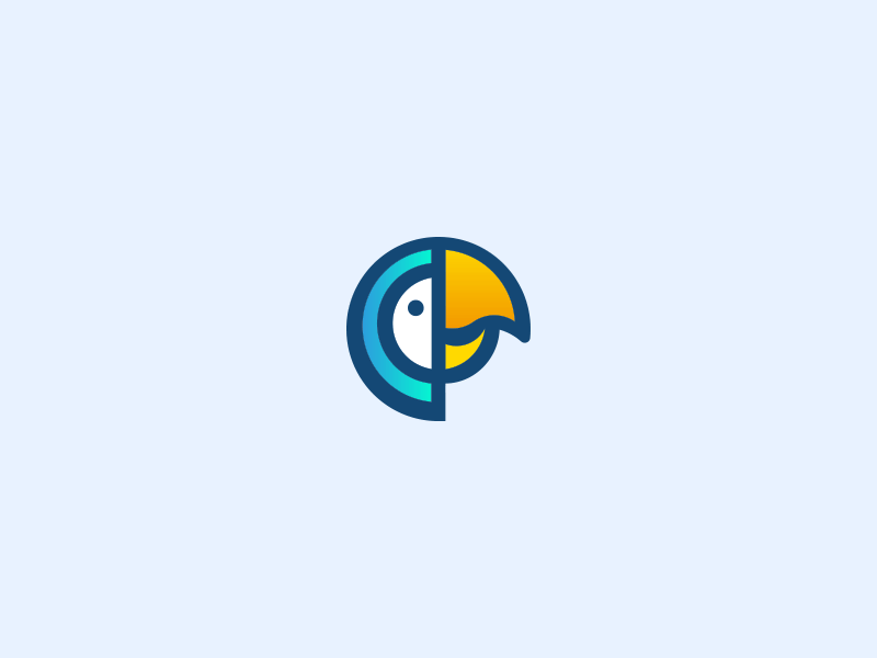 Parrot bird branding design icon logo parrot voice