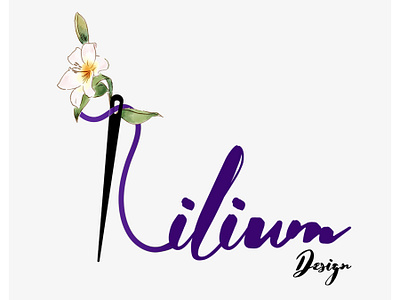 Lilium Logo brand calligraphy clothes dress fashion fashion brand illustration lilium lines logo logodesign modeling personal sketch style typographic typography