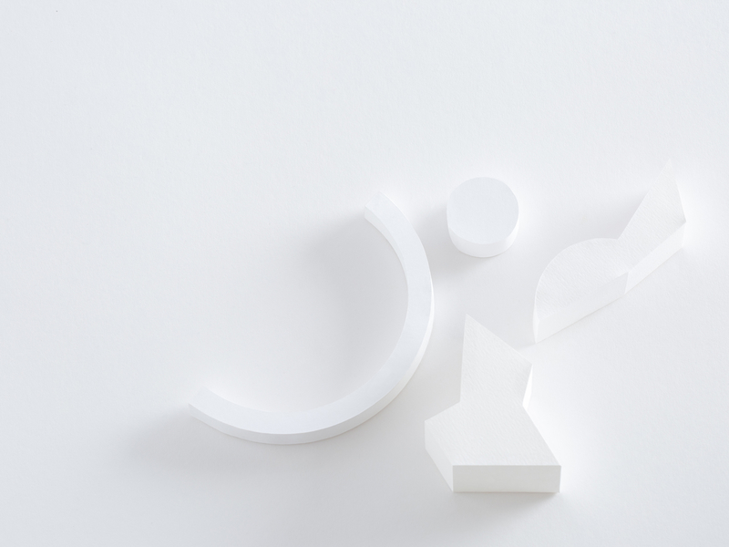 white monochrome paper shapes white zendesk
