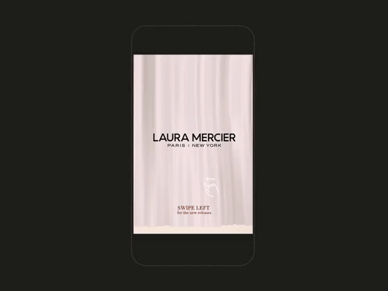 Laura Mercier. Interactive Mobile Ads aftereffect animation branding design gif illustration interaction interactive laura mercier mobile motion motion graphics motiongraphic ui