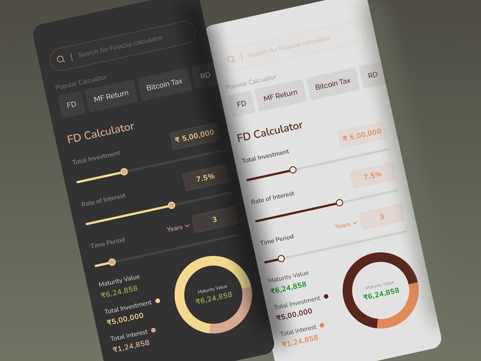 Financial Calculator :: Daily UI 004 by Debiprasad Sena on Dribbble
