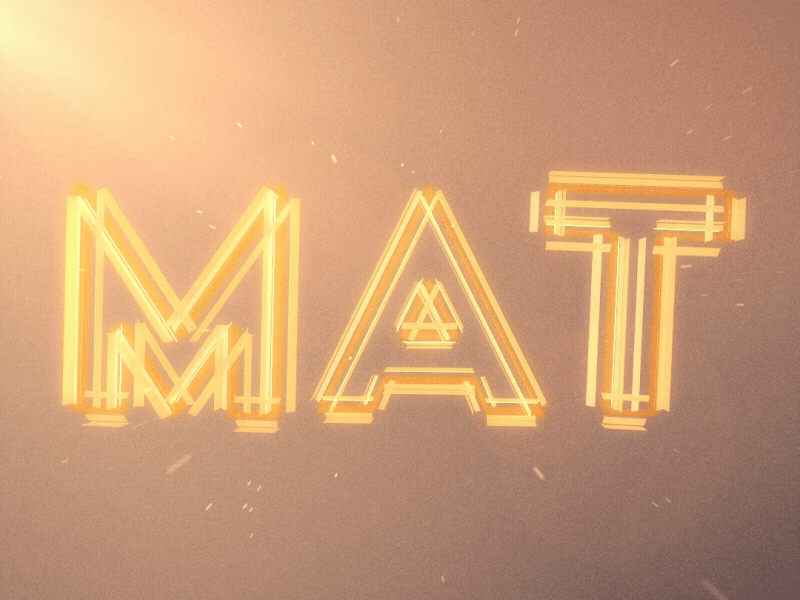 Mat 3d aftereffects animation animator design flat particle