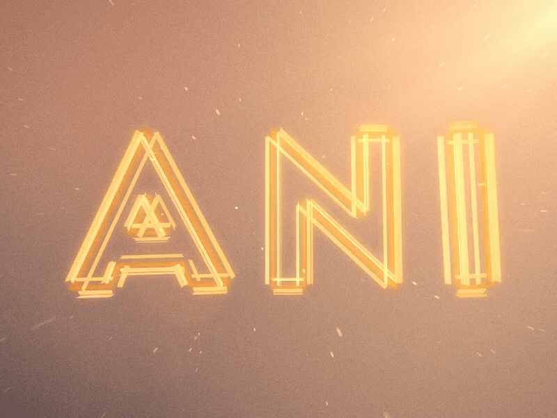 Ani 3d aftereffects animation animator design flat particle