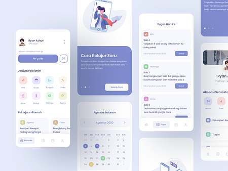 Online Education mobile app by SLAB Design Studio on Dribbble