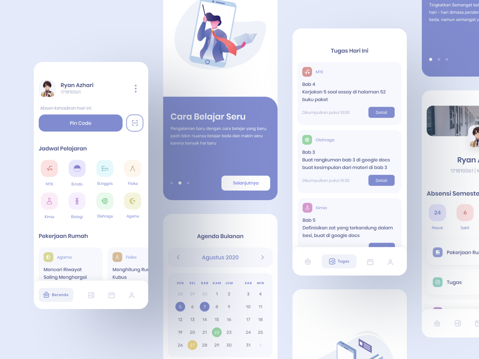 Online Education mobile app by SLAB Design Studio on Dribbble