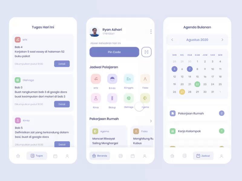 Online Educational Mobile App Prototyping by SLAB Design Studio on Dribbble