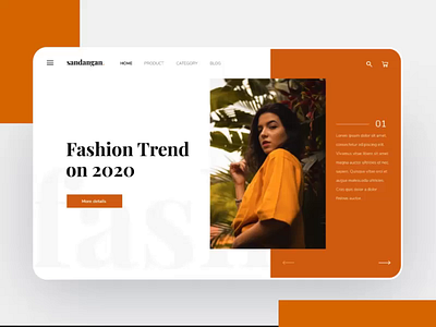 animated fashion landing page animated banner animation fashion webdesign homepage illustration landing page motiongraphics protopie