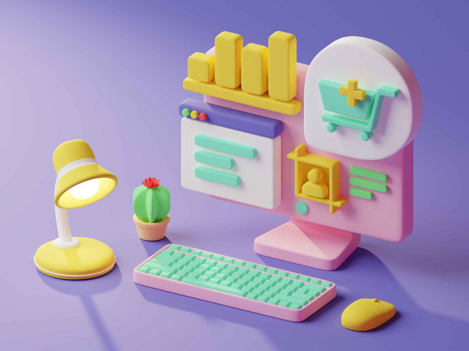 Desktop set