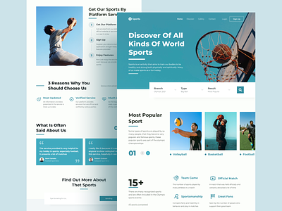 Sport Landing Page