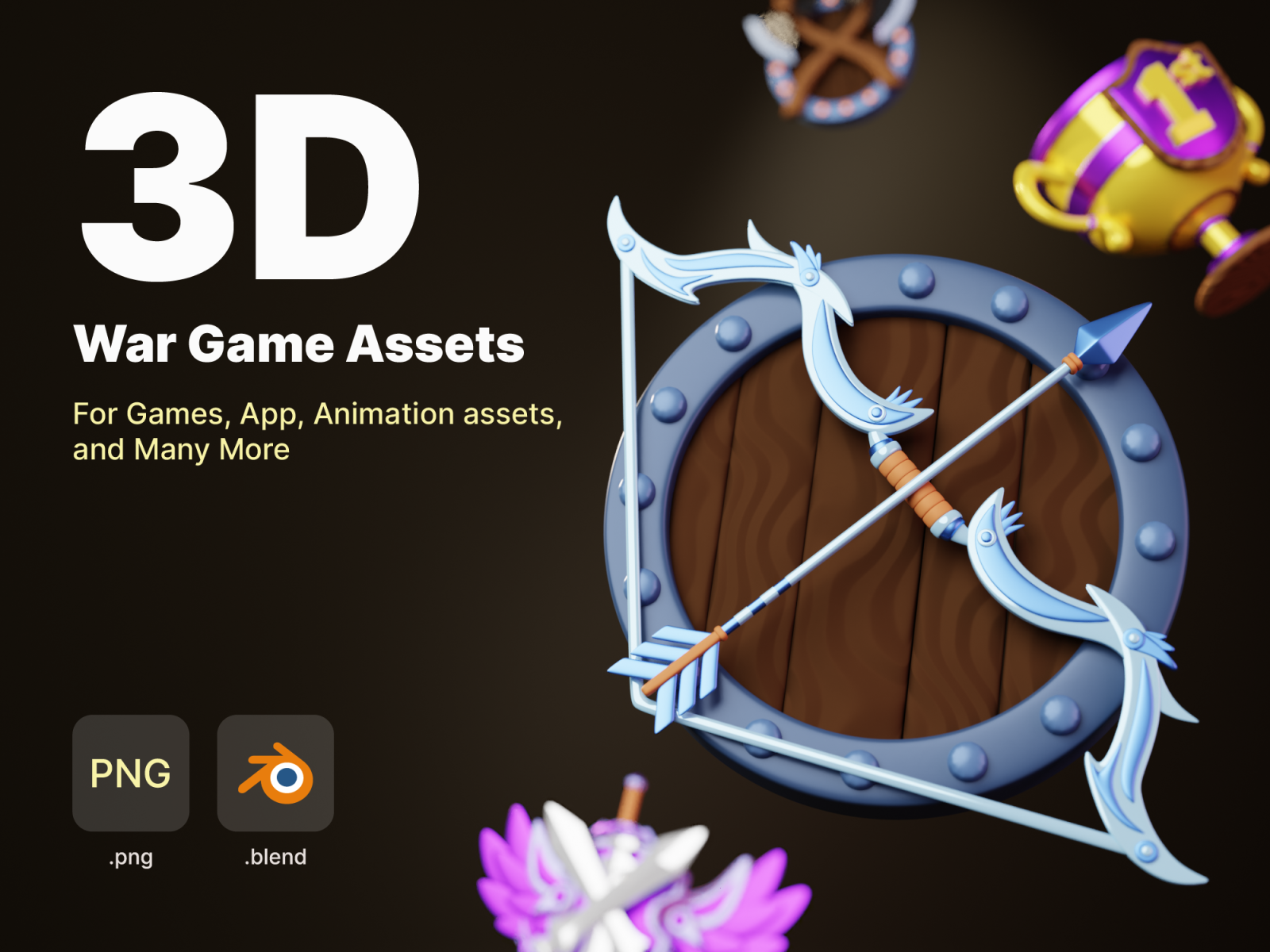 War Game Assets 3D by SLAB Design Studio on Dribbble