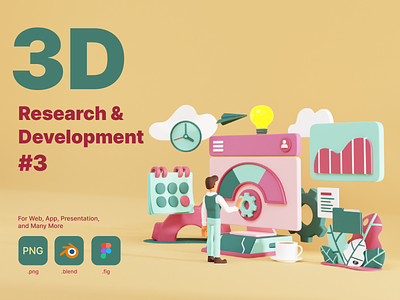 3D Research and Development 3d blend blender development modeler research