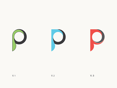 P letter branding logo colorful icon p identity p letter p logo p monogram p typography symbol