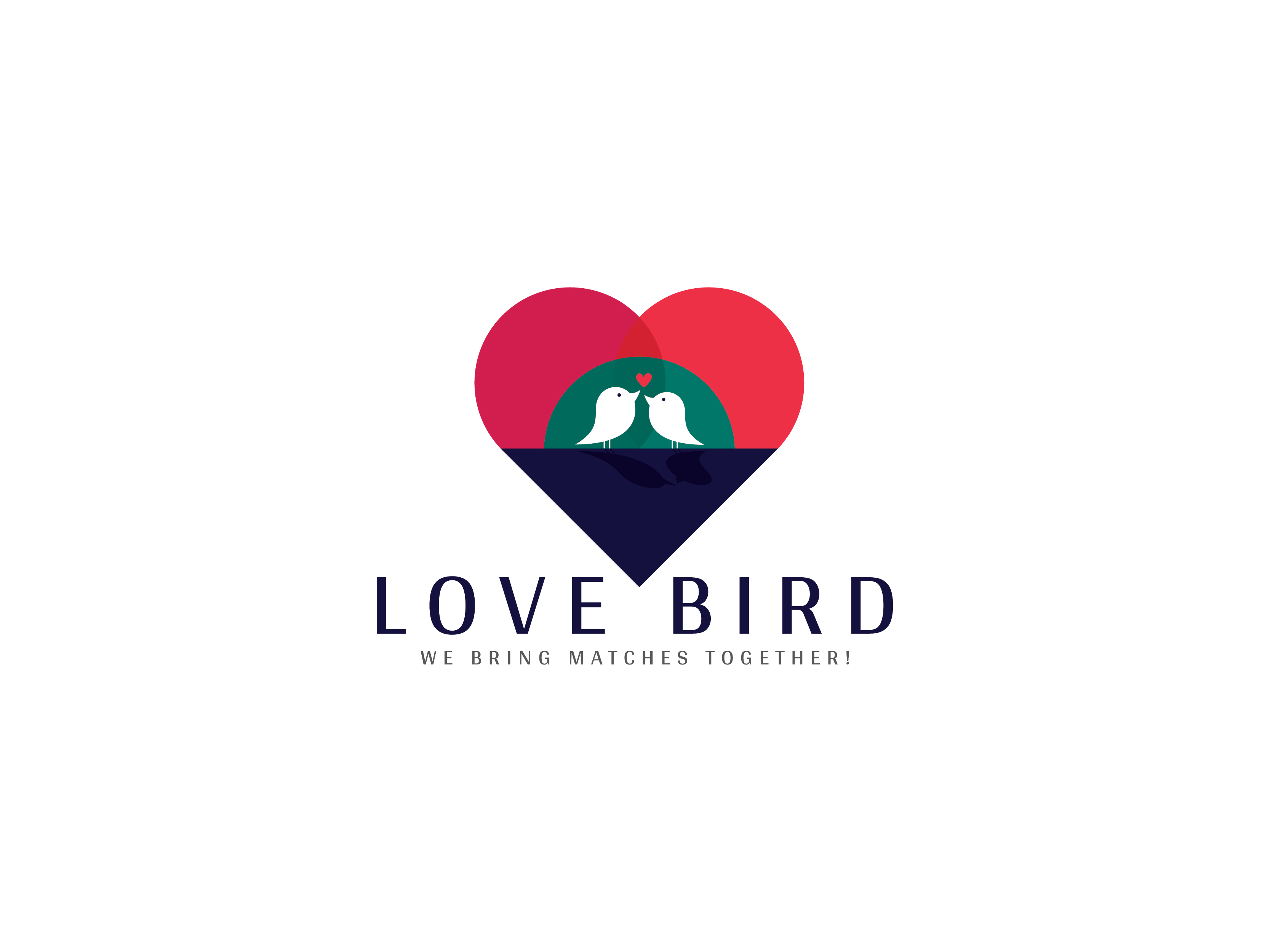 Love Bird Logo Two Bird Heart Stock Vector (Royalty Free) 550079932 |  Shutterstock