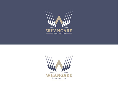 Whangare Accessories Logo accesories automobiles branding logo creative logo typogaphy typography vintage logo w wa