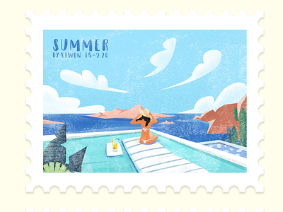 summer stamp illstuator
