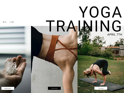 DailyUI#62 YOGA TRAINING