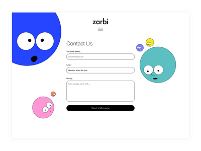 ZARBI - DAILY#028 branding daily ui design identity illustration ui web