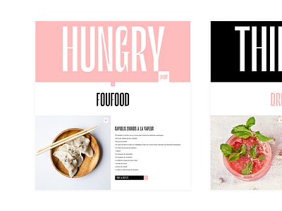 Hungry & Thirsty people - DAILY UI #40 - black brand branding color daily ui dailyui design identity ui web