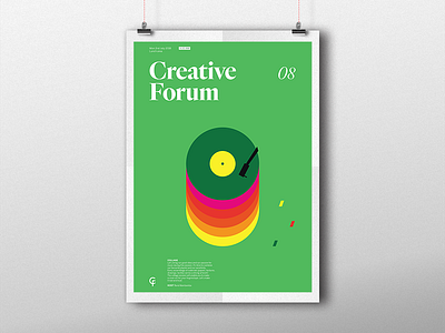 Creative Forum - CD Cover agency creative frog graphic grid layout minimal poster simple ui
