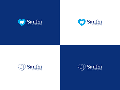 Santhi Dental Care - Logo health logo medical outline logo teeth tooth