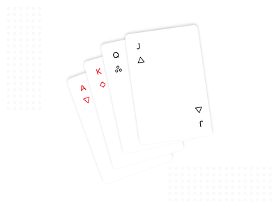 Weekly Warmup - Playing Cards cards geometric minimal minimalistic weekly warm up