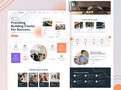 Kodesk - Coworking and Office Space Web Design conference design freelancers illustration logo meetings office open office rent office space rental studio ui work space workplace workshop