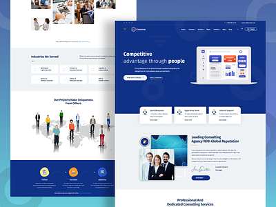 Envolve - Consulting Business Web Design accountant advertising adviser business company consultant consulting corporate design finance financial advisor hr human resources illustration insurance brokers legal adviser logo marketing ui ux