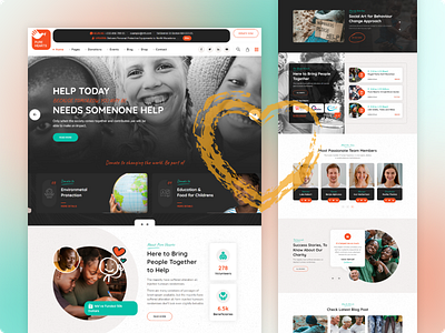 Pure Hearts - Charity & Nonprofit Web design