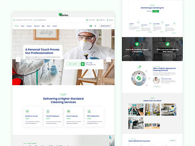 Sanito - Sanitizing and Cleaning Web Design