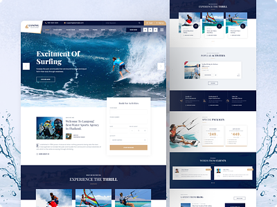 Lanong - Yacht Rental Web Design