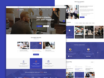 Stockton - Business & Financial Consulting WordPress Theme broker chart company consulting finance financial insurance mentors professional services solicitors trader trading