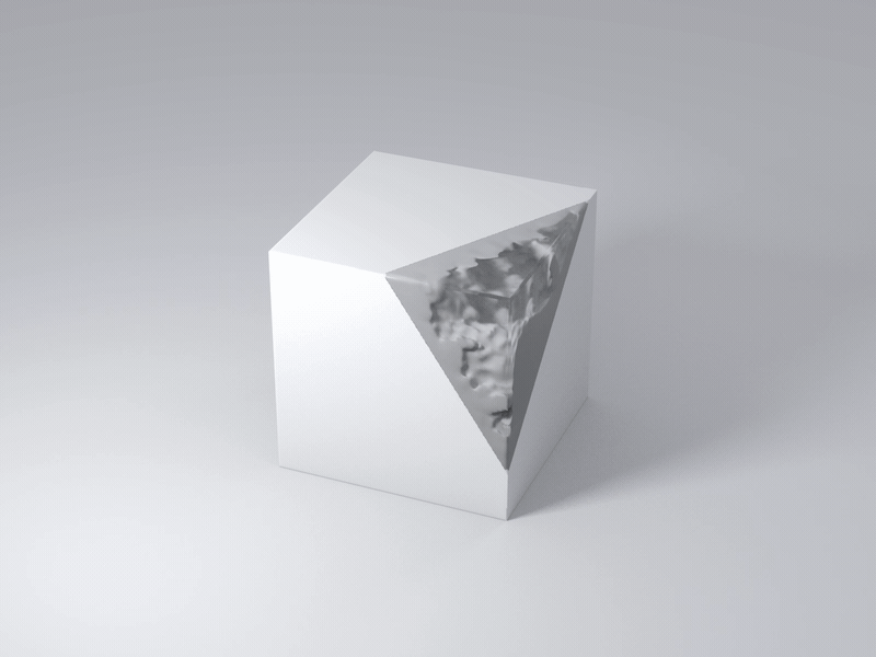 Corrosion Cube 3d cinema 4d corrosion design gif glass loop motion