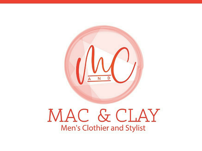 Mac & Clay clothing logo logo design mens mens wears shirt stylish t shirt women