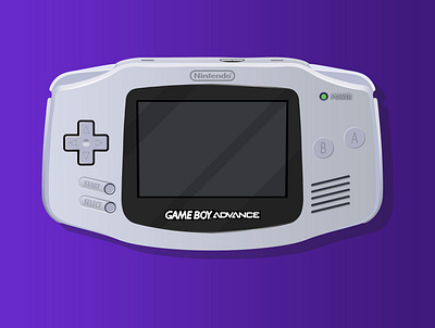 Gamboy Advance 90s digital digital illustration gameboy gba illustrator nintendo videogame