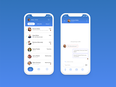 Daily UI Challenge #013 app chat chat app daily dailyui facebook iphonex ui uidesign uxdesign