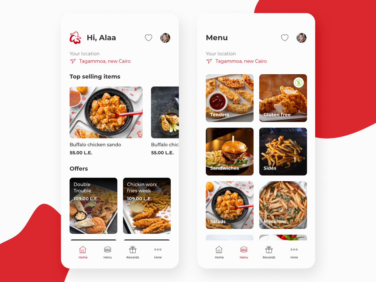 Chickin Worx App by Alaa El Sebaey on Dribbble