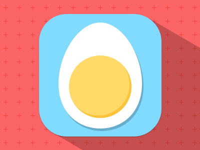 Easter Egg app easter egg flat icon ios iphone yellow yolk